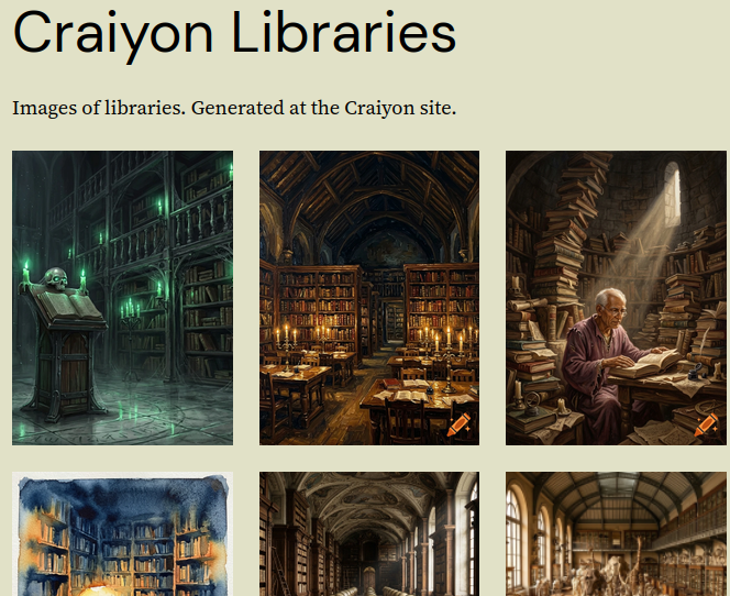 Craiyon Libraries